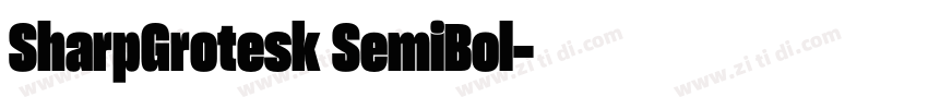 SharpGrotesk SemiBol字体转换